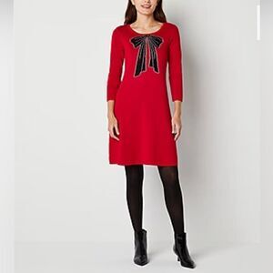 Isabel & Nina 3/4 Sleeve Sweater Dress